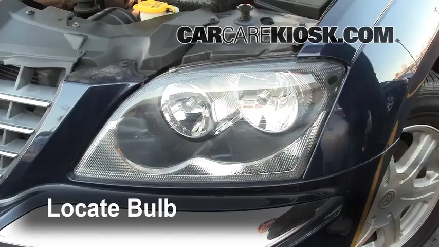 2005 Chrysler Pacifica Touring 3.5L V6 Lights Highbeam (replace bulb)